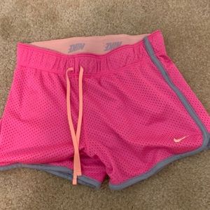 Youth Nike pink shorts